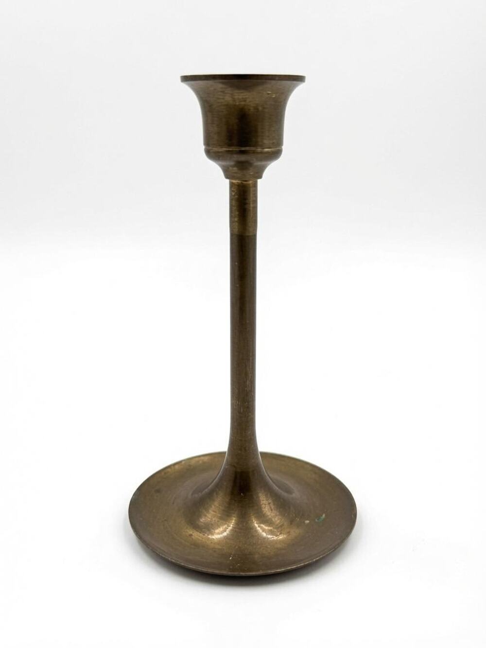 Vintage Brass Candlestick Holder, 1970s Single Taper Candle Holder